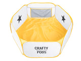 Large Crafty Pod in yellow with yellow floor mat