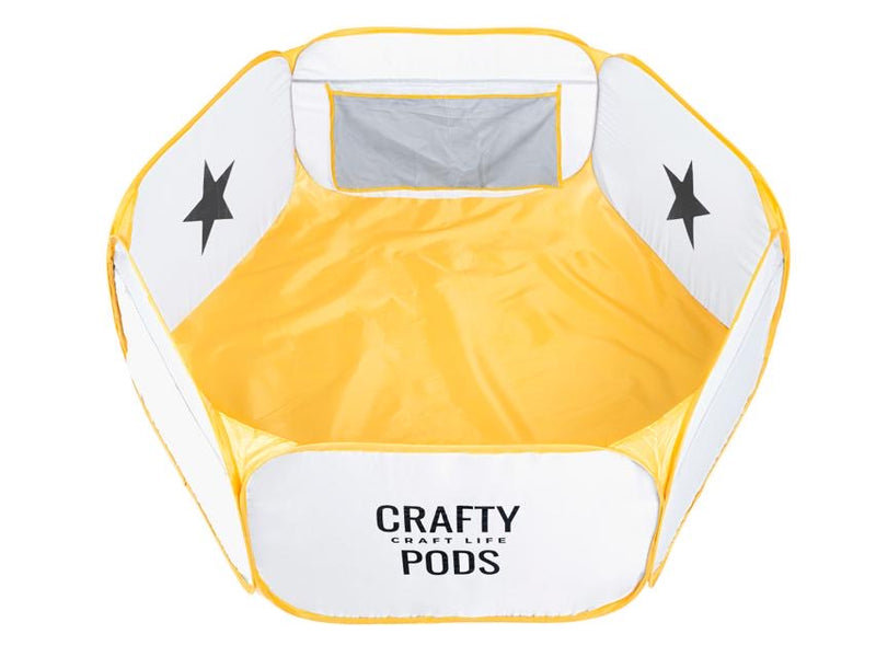 Small Crafty Pod in yellow with yellow floor mat